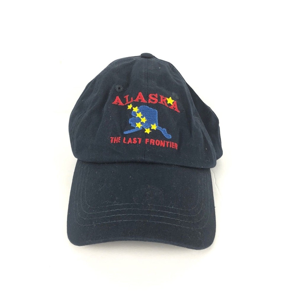 Prairie Mountain Alaska‎ The Last Frontier Cap Hat Blue
